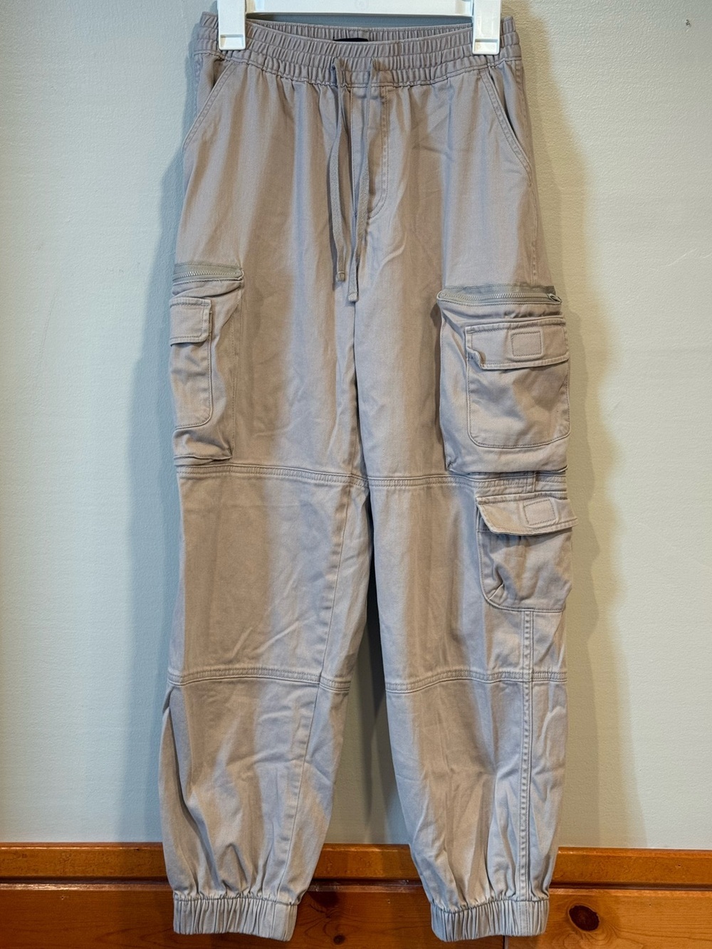 Aeropostale High-Rise Cargo Joggers Khaki Tan Sporty Athleisure Women’s XS